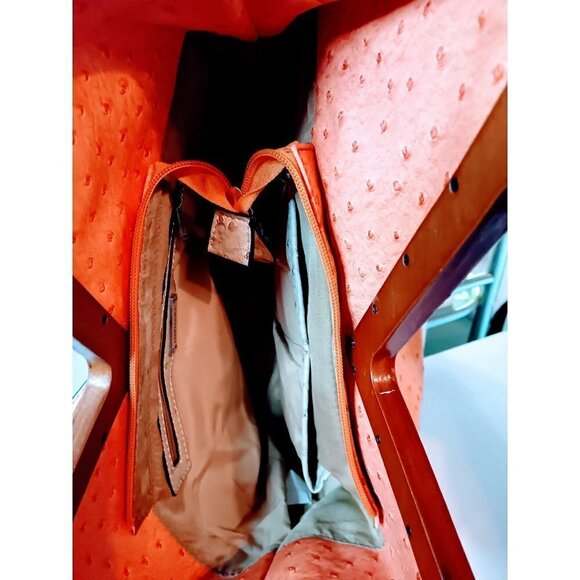 Hananel Wood Handle Tote Purse - Picture 7 of 12